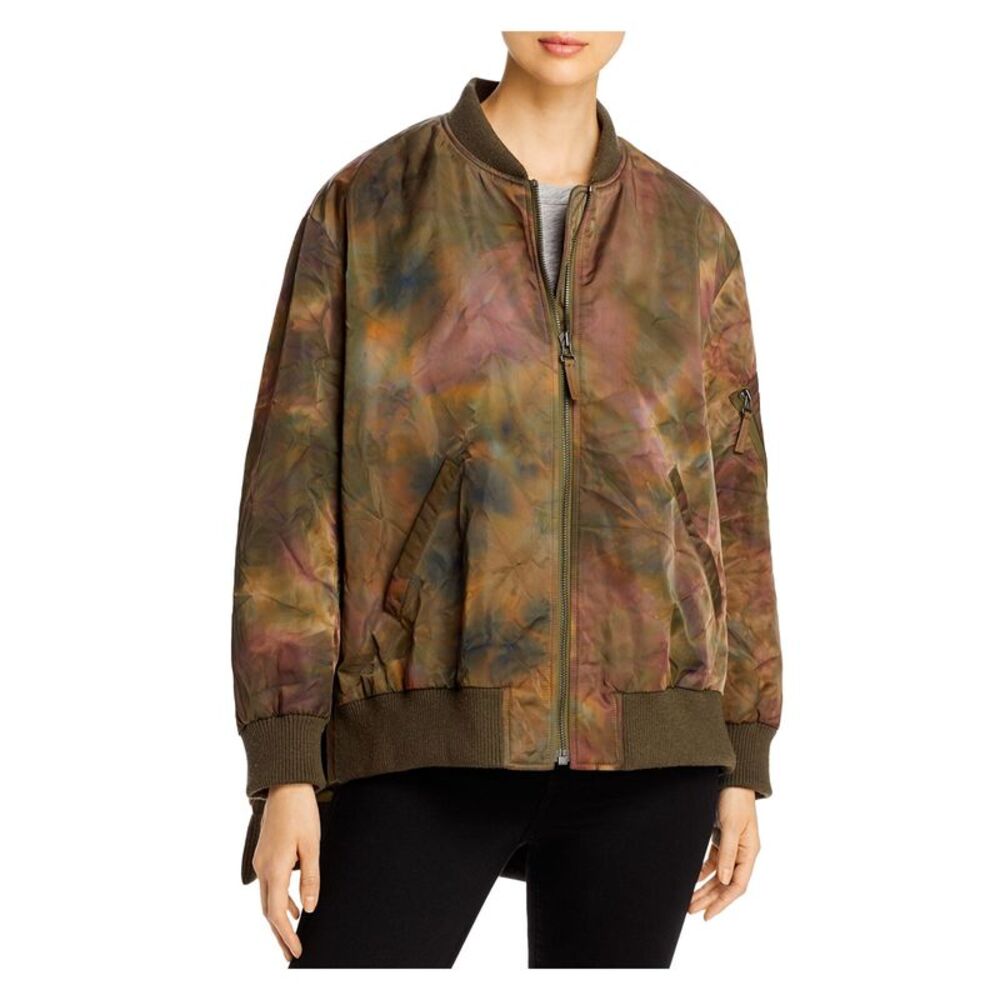 YS ARMY Womens Green Camouflage Zip Up Winter Jacket Coat 38